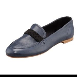 Rag & Bone Saville Braided Loafer - Size 37.5 / US 7.5 -  Grey Blue, Slip On